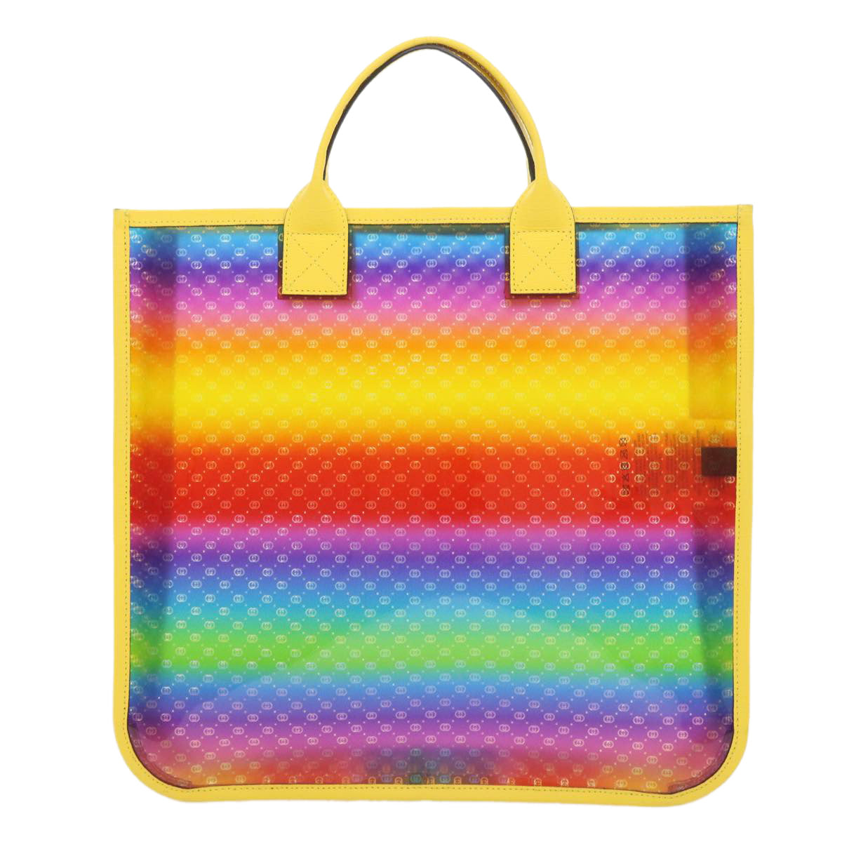 GUCCI Micro GG Canvas Tote Bag Vinyl Multicolor 550763 ar10682