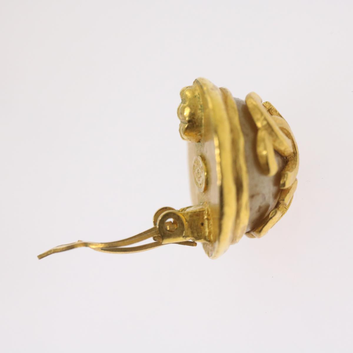 CHANEL Triple Coco Earring Gold CC ar11464B