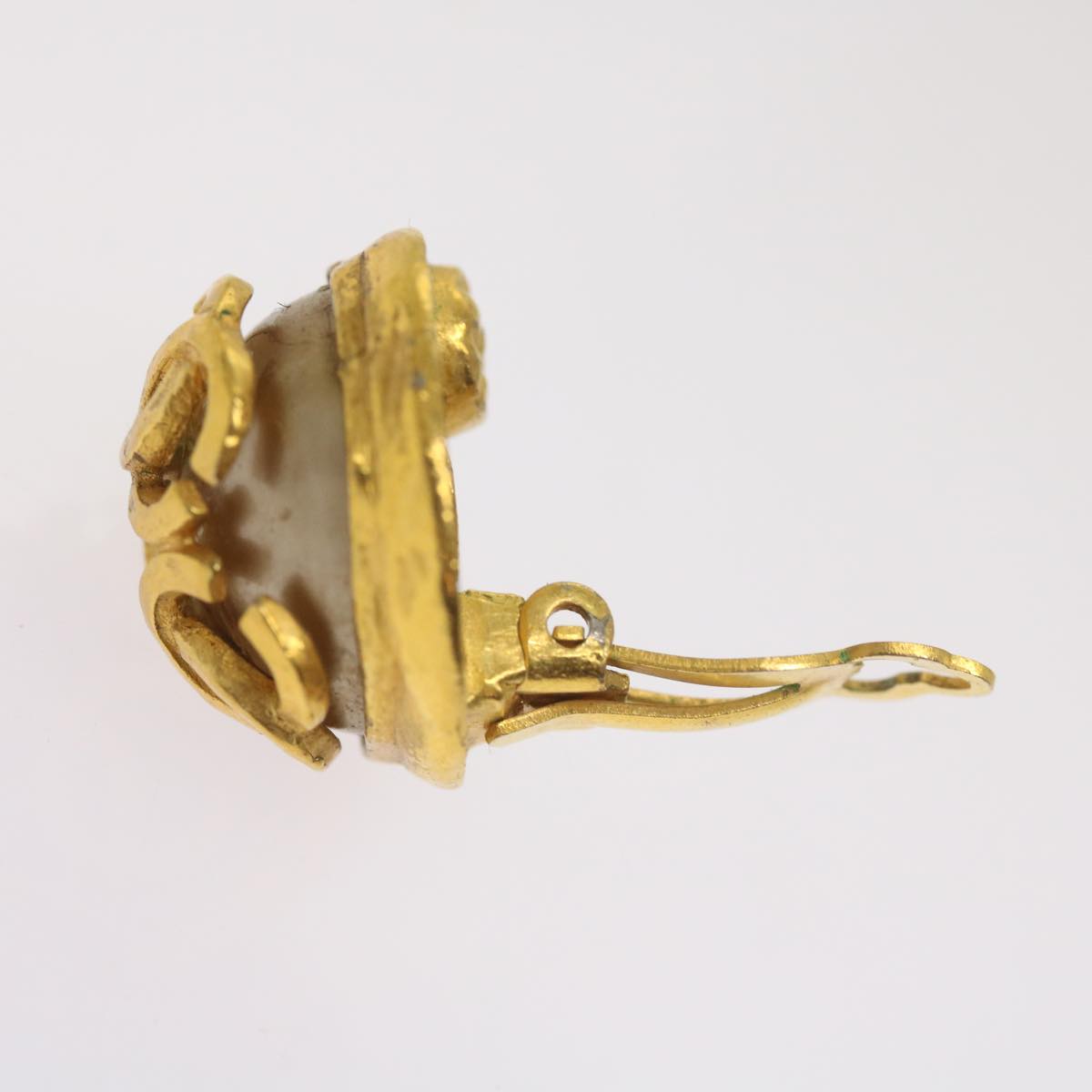 CHANEL Triple Coco Earring Gold CC ar11464B