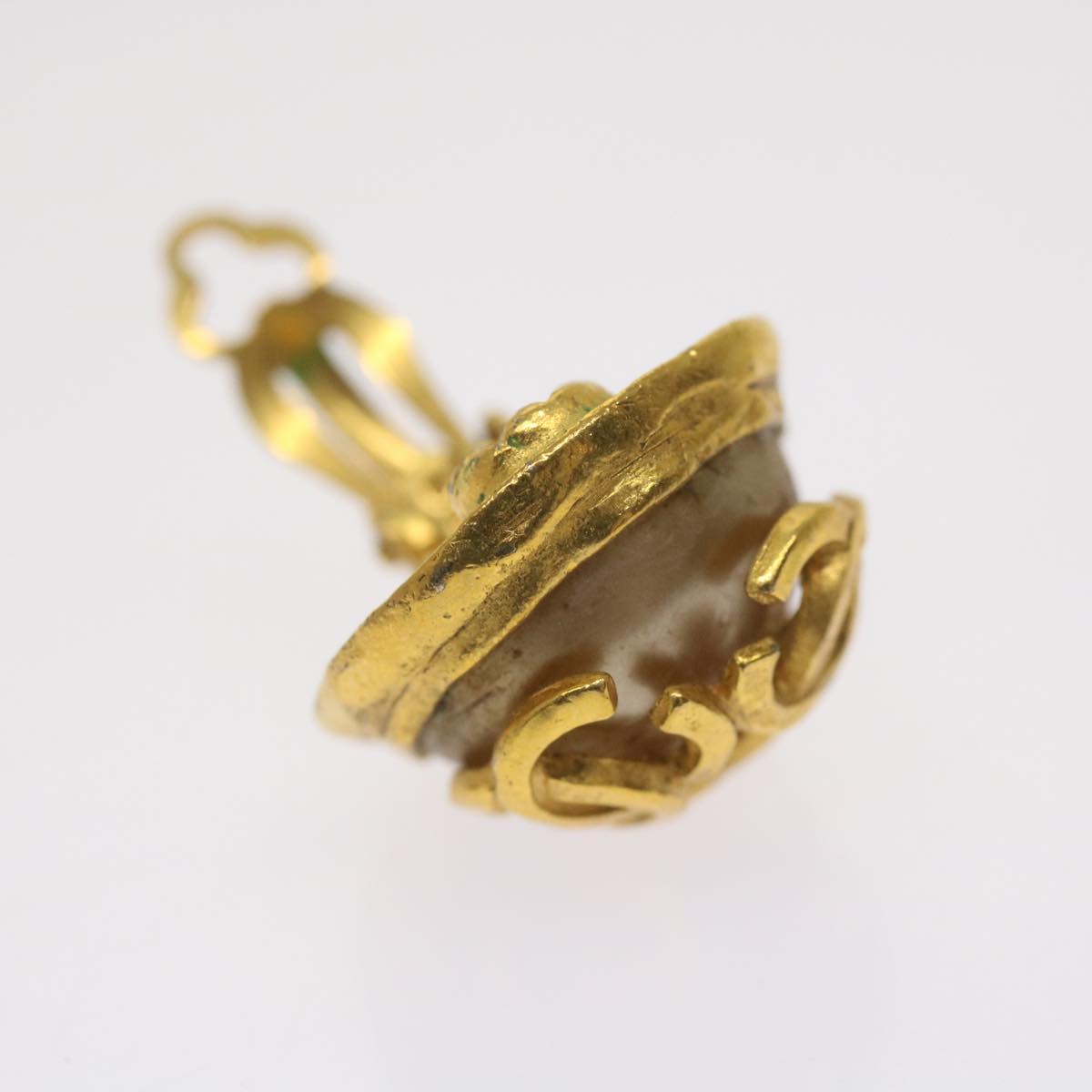 CHANEL Triple Coco Earring Gold CC ar11464B