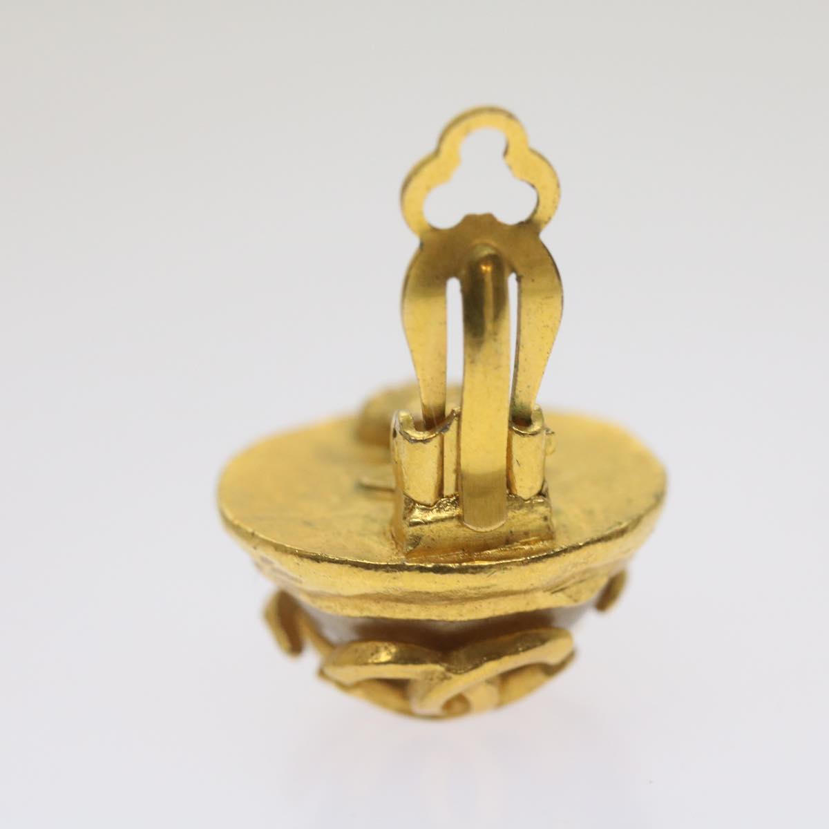 CHANEL Triple Coco Earring Gold CC ar11464B