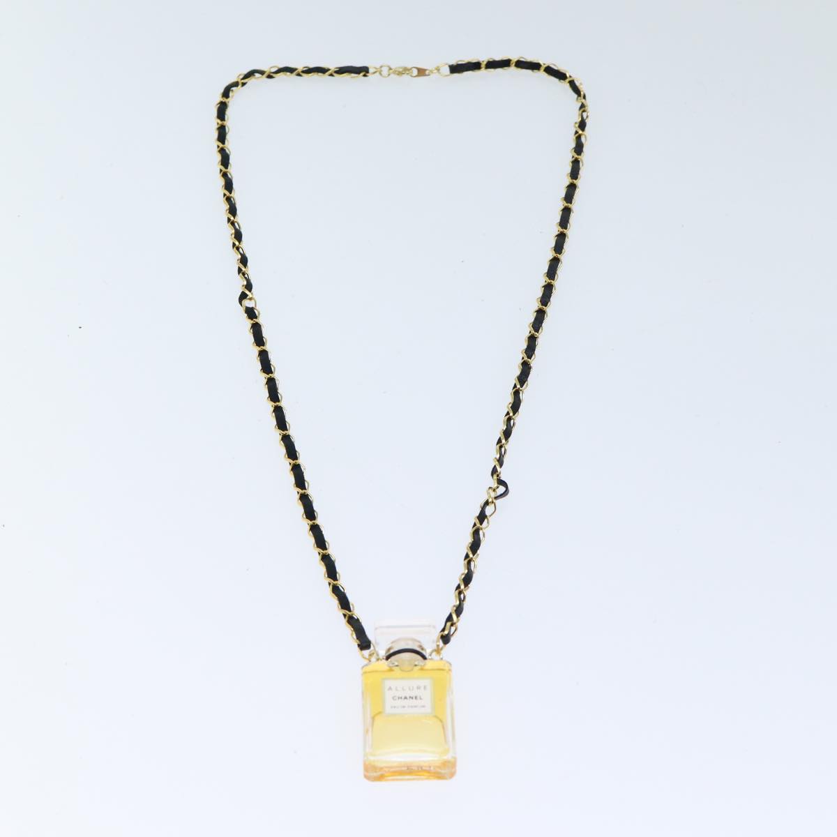 CHANEL Perfume Necklace Gold CC ar11600B
