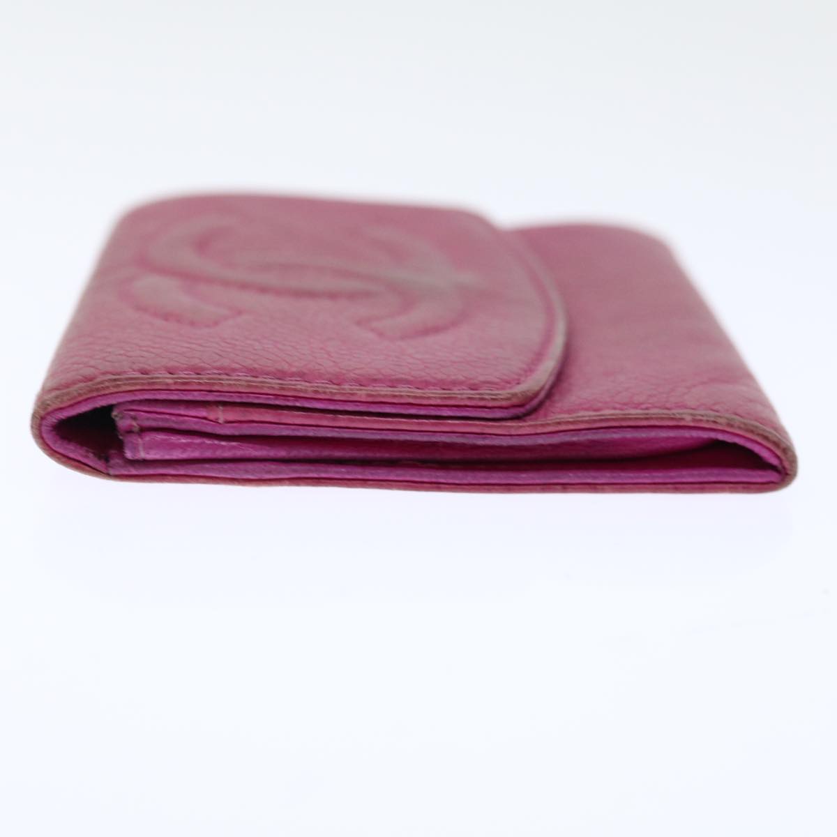 CHANEL COCO Mark Coin Purse Caviar Skin Pink CC ar11706