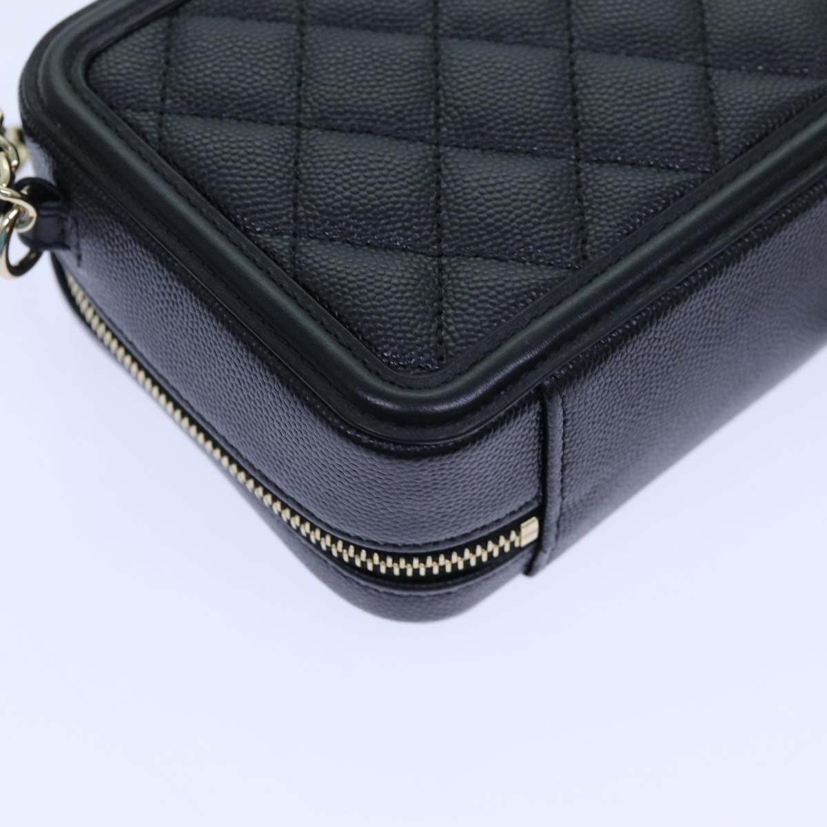 CHANEL Chain CC Figly Mini Bag Caviar Skin Black A84452 CC ar11762A