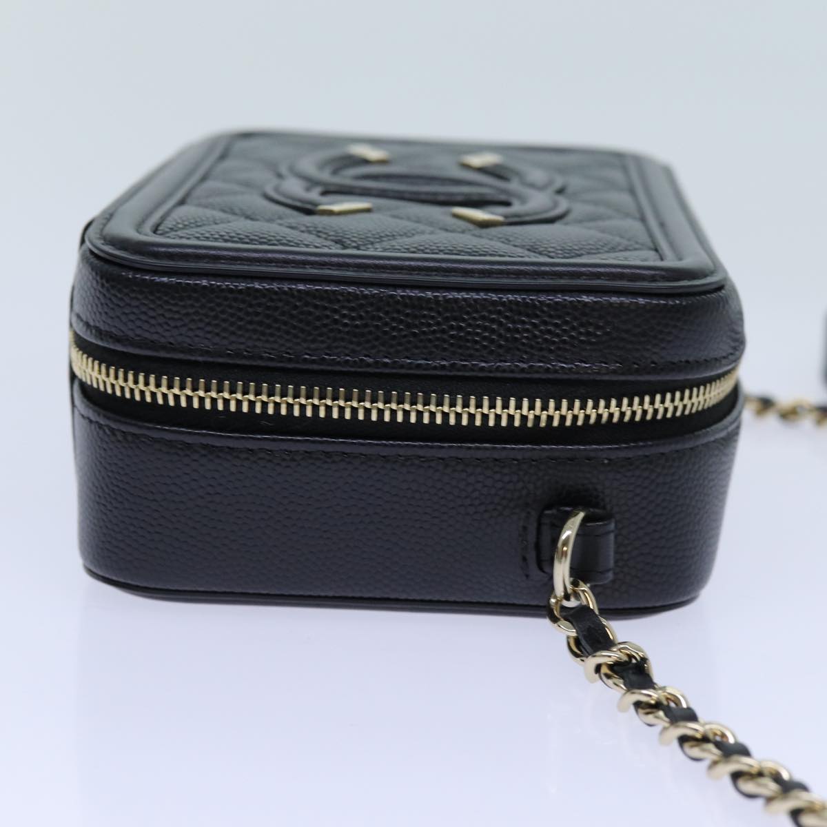 CHANEL Chain CC Figly Mini Bag Caviar Skin Black A84452 CC ar11762A