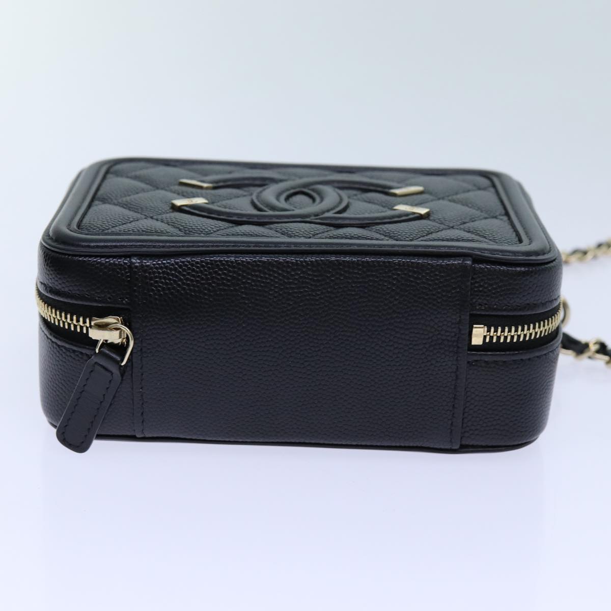CHANEL Chain CC Figly Mini Bag Caviar Skin Black A84452 CC ar11762A