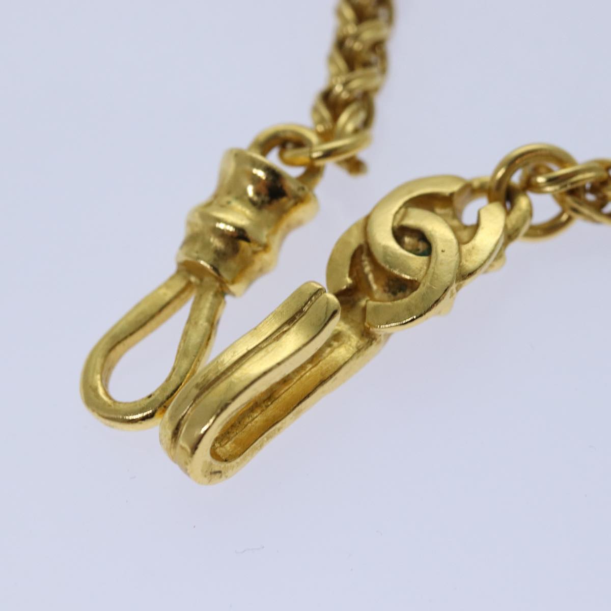 CHANEL COCO Mark Necklace metal Gold CC ar12350