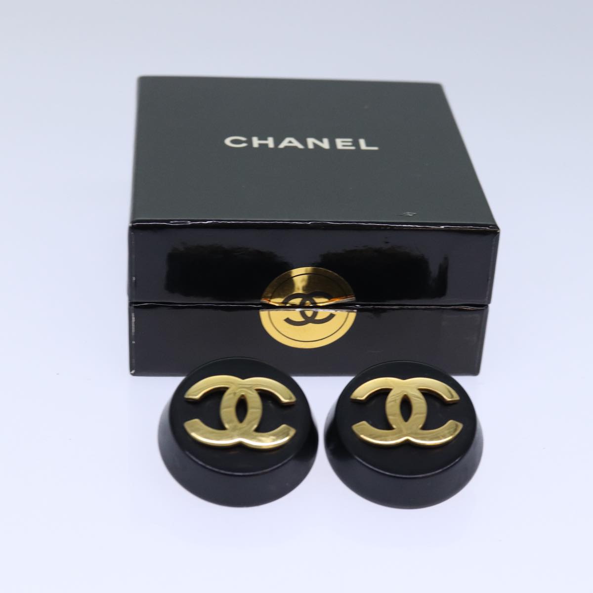 CHANEL COCO Mark Earring metal Gold CC ar12351
