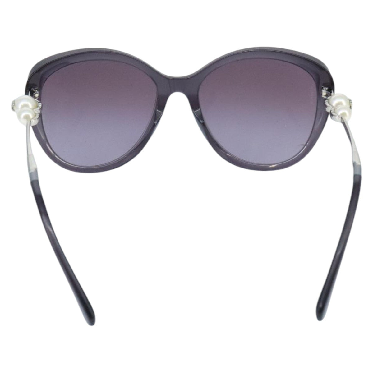 CHANEL Pearl Sunglasses plastic Purple CC ar12914