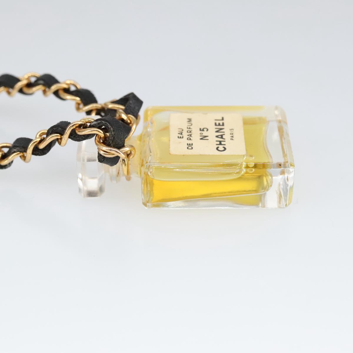 CHANEL Perfume Necklace metal Gold CC ar12966