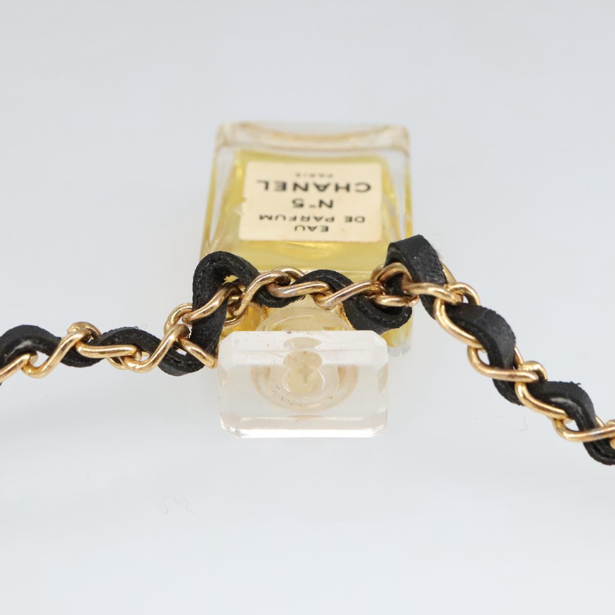 CHANEL Perfume Necklace metal Gold CC ar12966