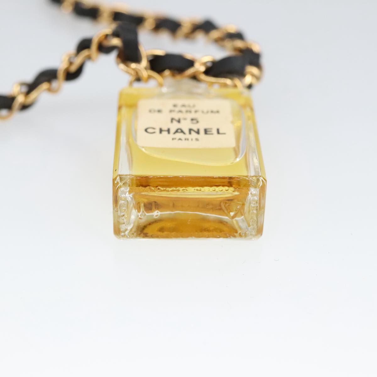 CHANEL Perfume Necklace metal Gold CC ar12966