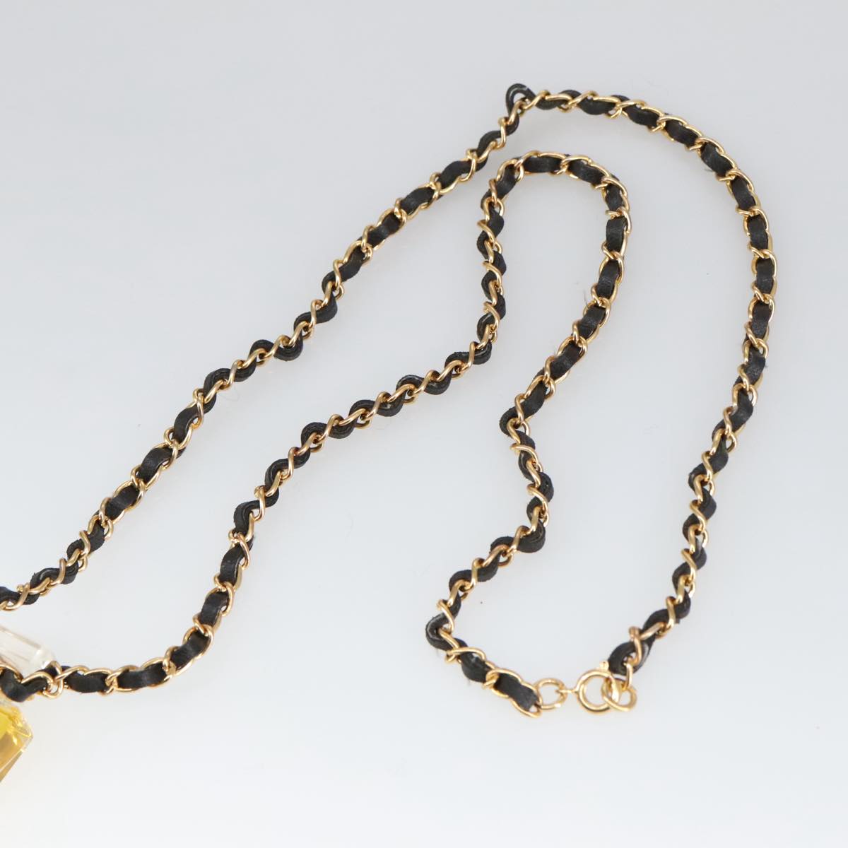 CHANEL Perfume Necklace metal Gold CC ar12966