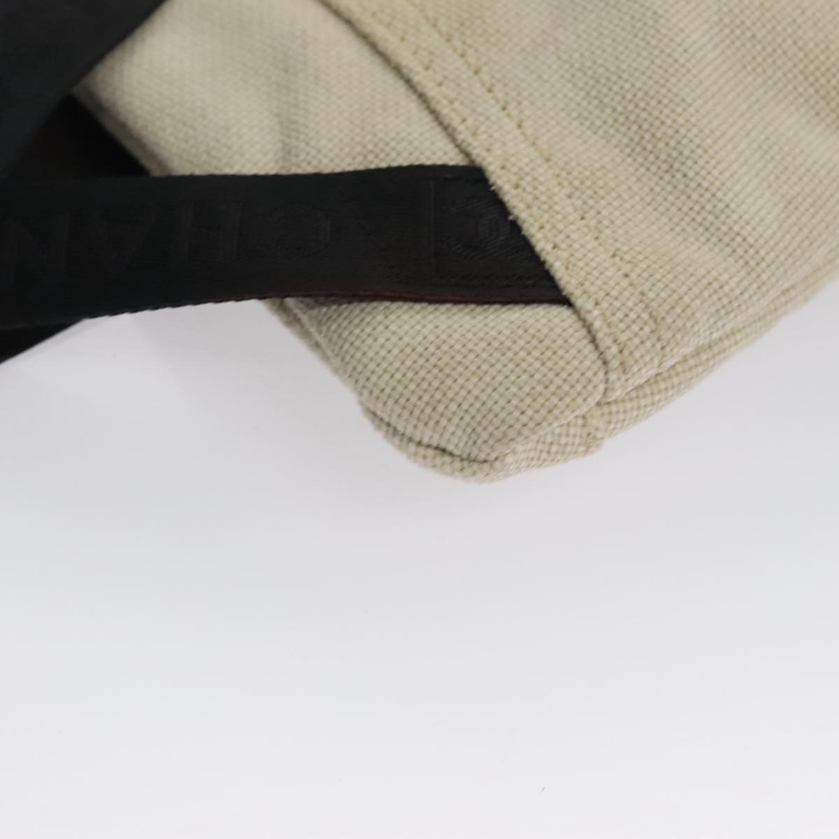CHANEL Sports Shoulder Bag Canvas Beige CC ar13196