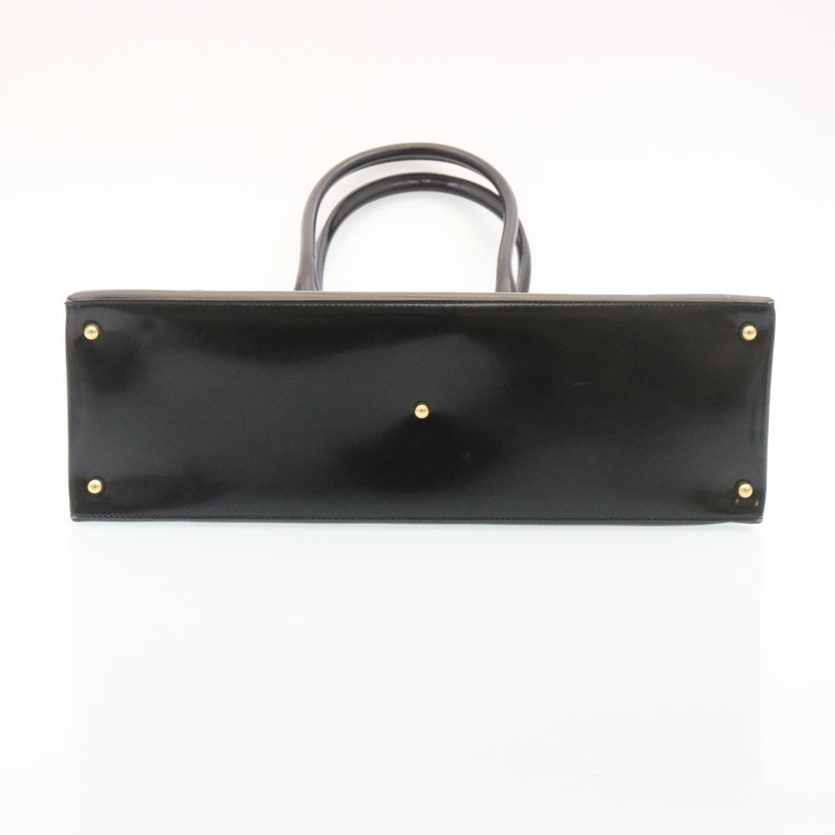 GUCCI Bamboo Tote Bag Leather Black ar6293