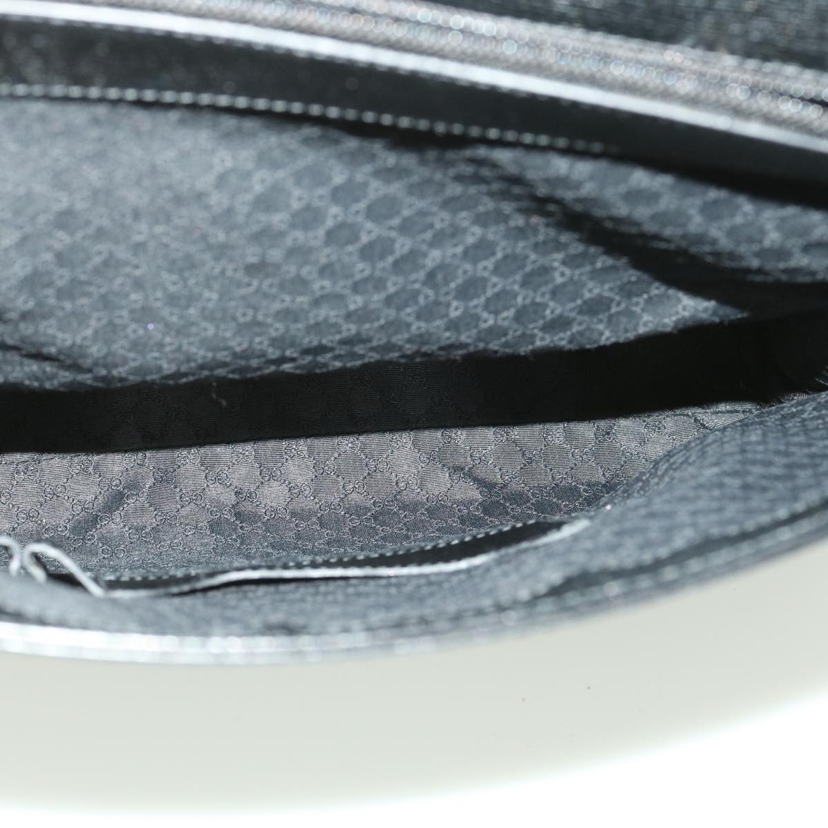GUCCI Briefcase Leather Black ar8370