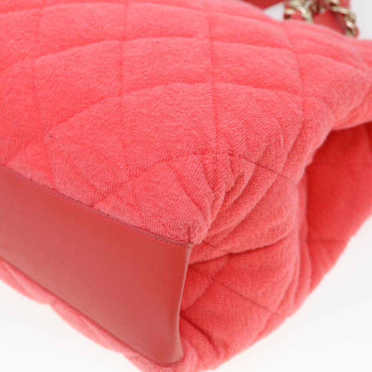 CHANEL Chain Hand Bag Pile 2way Pink CC ar9158SA