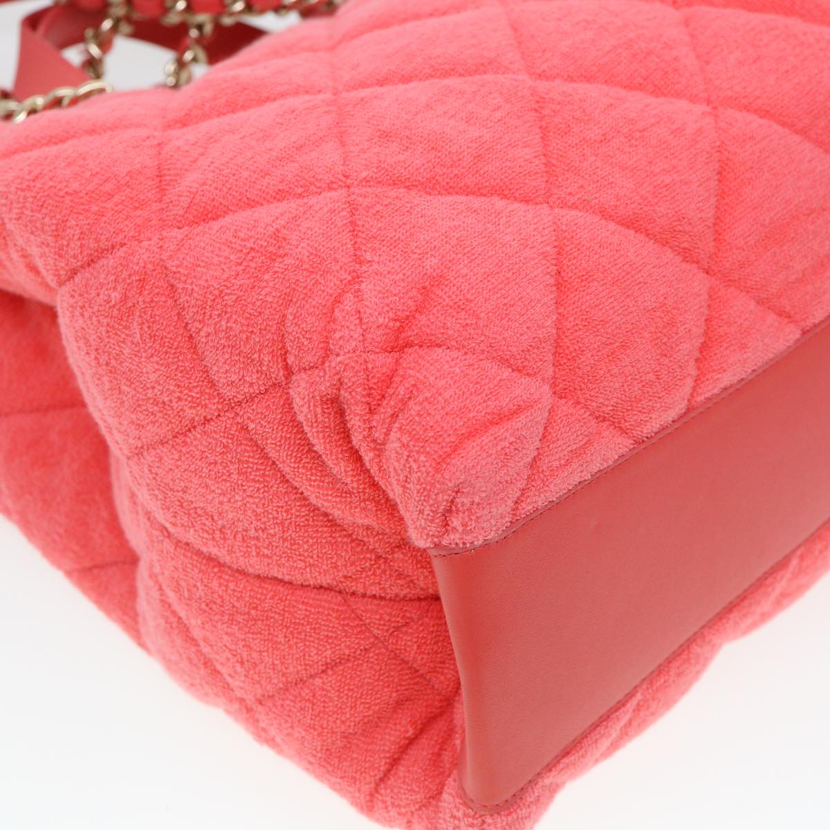 CHANEL Chain Hand Bag Pile 2way Pink CC ar9158SA