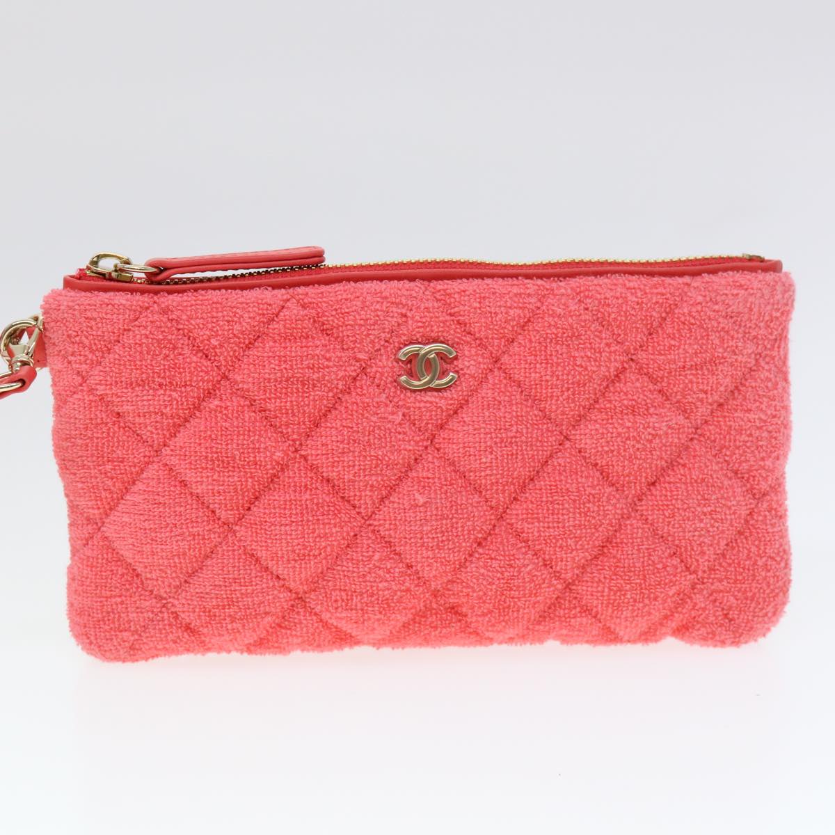 CHANEL Chain Hand Bag Pile 2way Pink CC ar9158SA