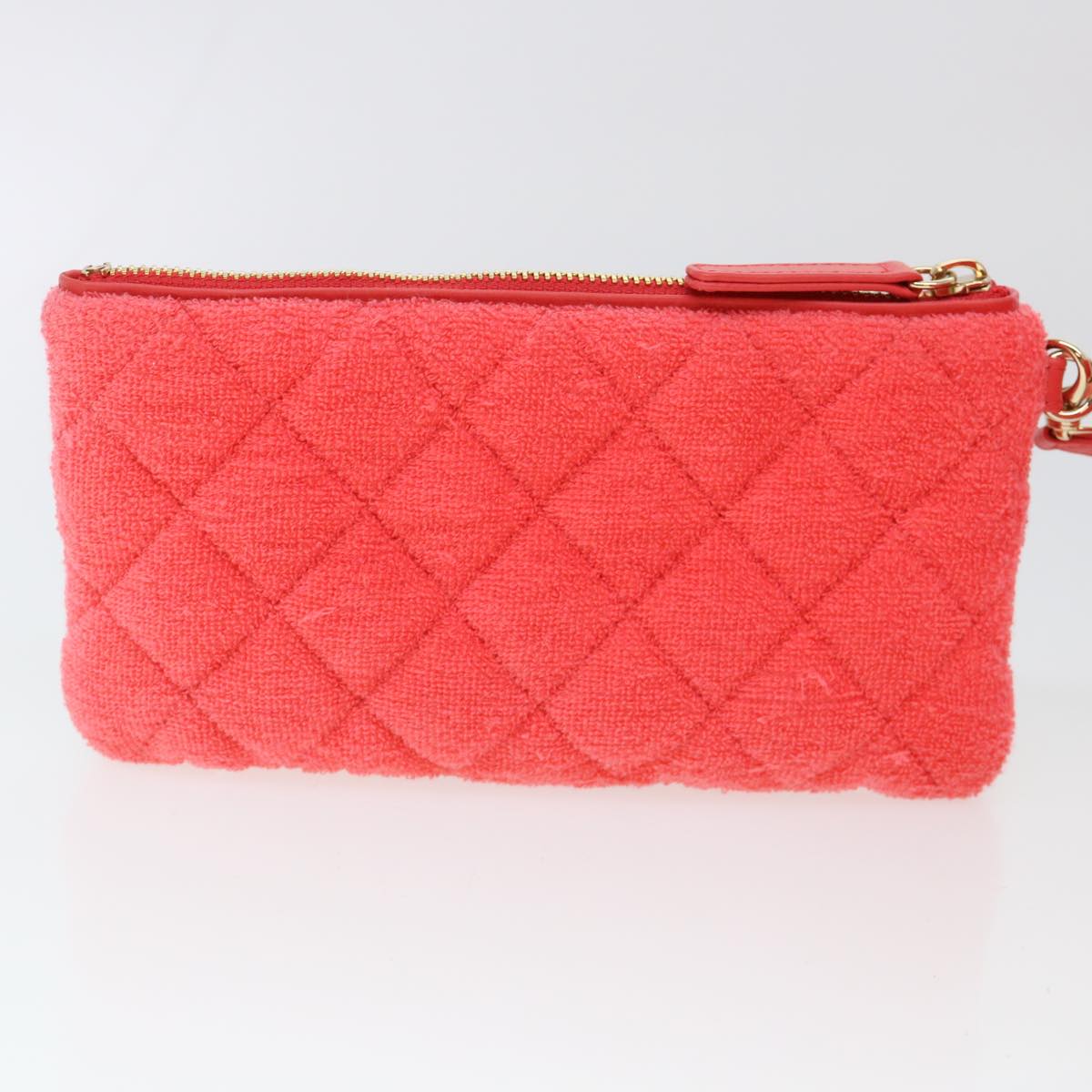 CHANEL Chain Hand Bag Pile 2way Pink CC ar9158SA