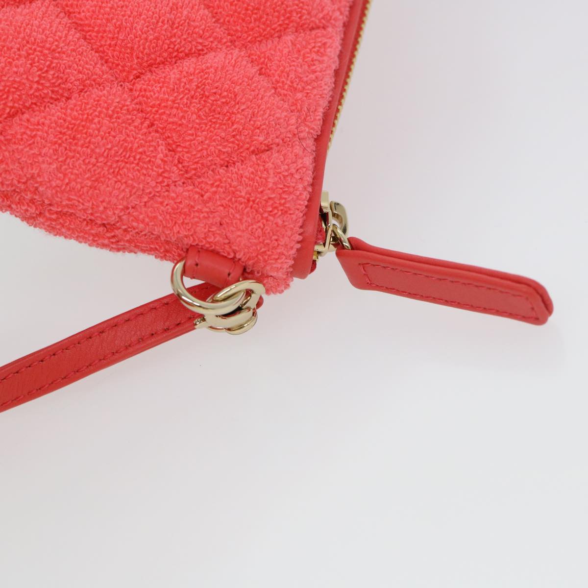 CHANEL Chain Hand Bag Pile 2way Pink CC ar9158SA