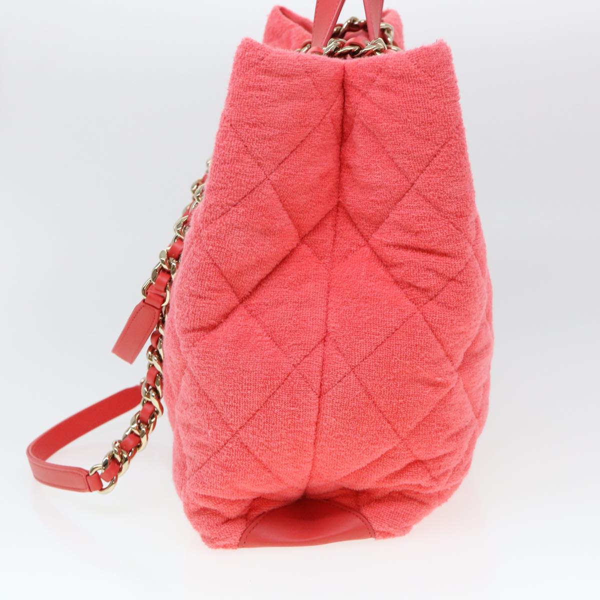 CHANEL Chain Hand Bag Pile 2way Pink CC ar9158SA