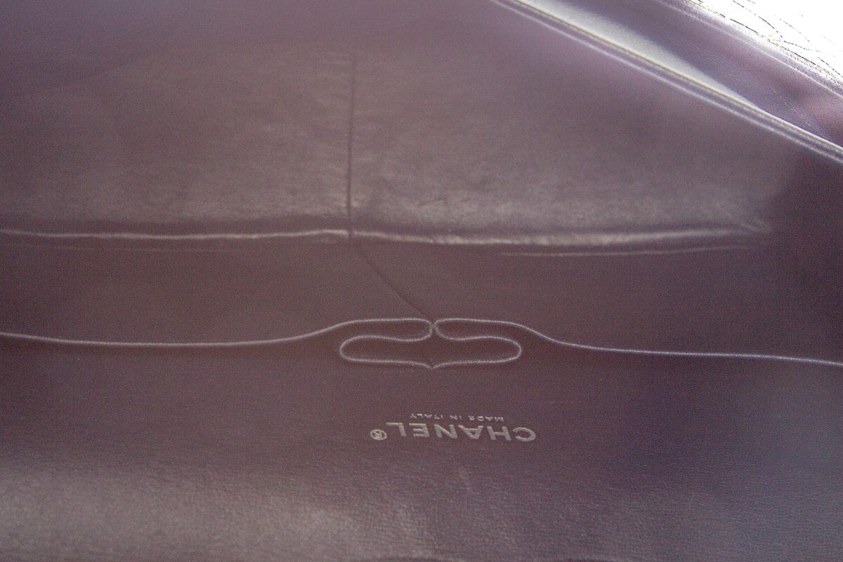 Chanel Midnight Double Flap Caviar Maxi SHW Handbag