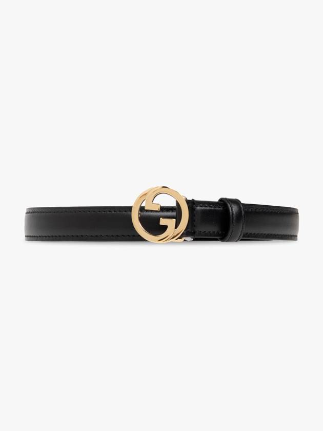 Gucci Blondie Thin Leather Belt Black