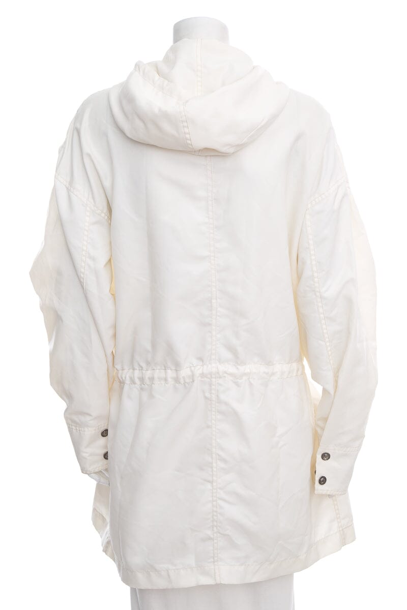 Chanel Boutique Ivory Wind Breaker Jacket