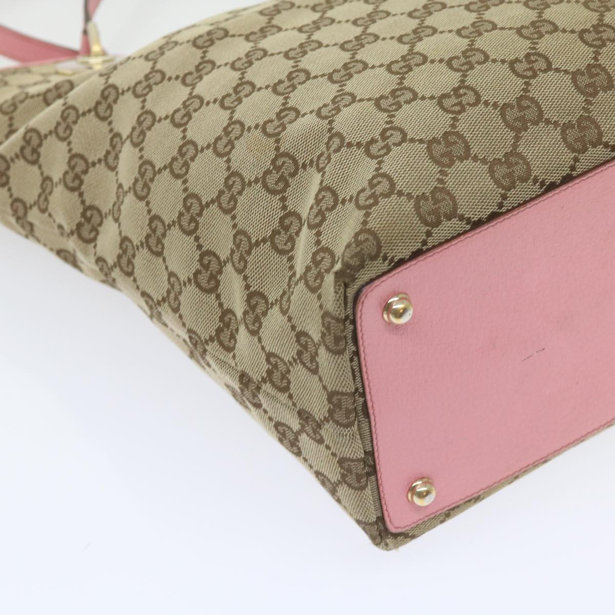 GUCCI GG Canvas Tote Bag Beige 120836 bs10424