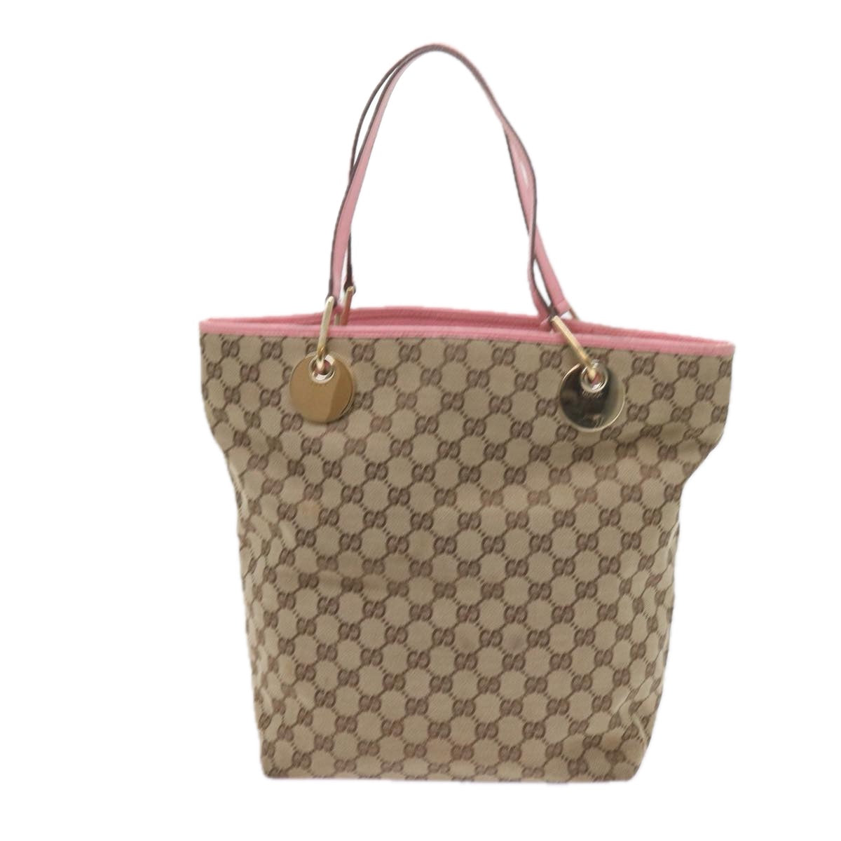 GUCCI GG Canvas Tote Bag Beige 120836 bs10424