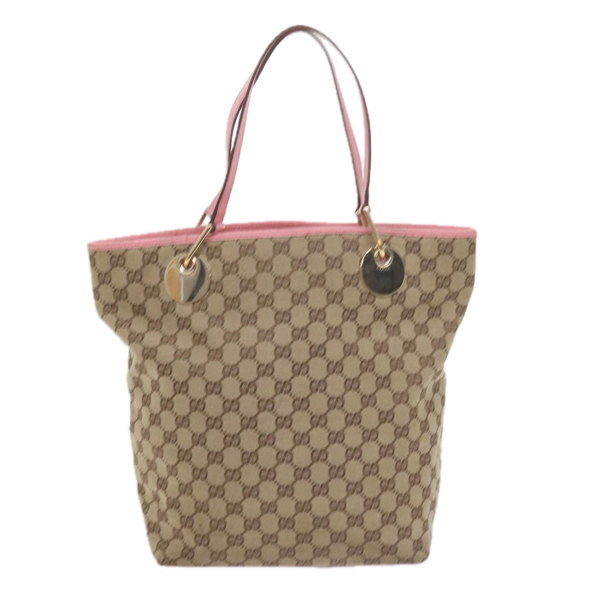 GUCCI GG Canvas Tote Bag Beige 120836 bs10424
