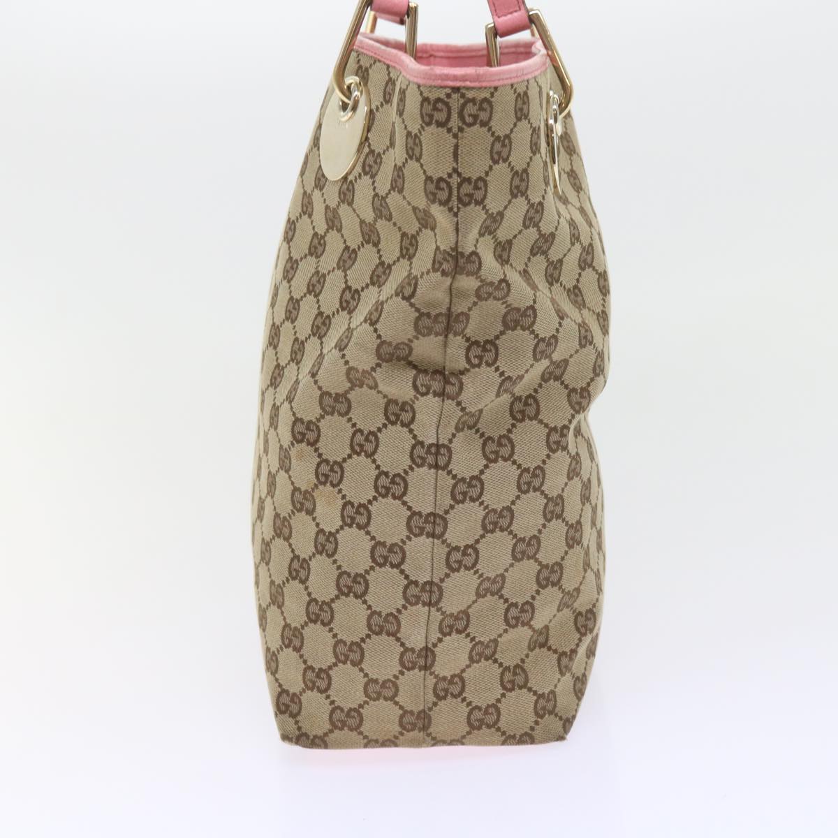 GUCCI GG Canvas Tote Bag Beige 120836 bs10424