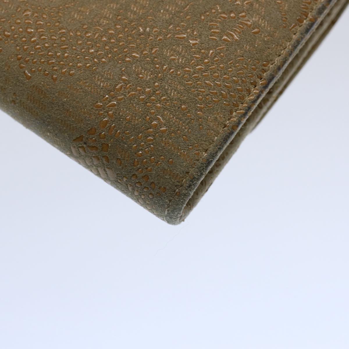 CHANEL Long Wallet Suede Beige CC bs10744
