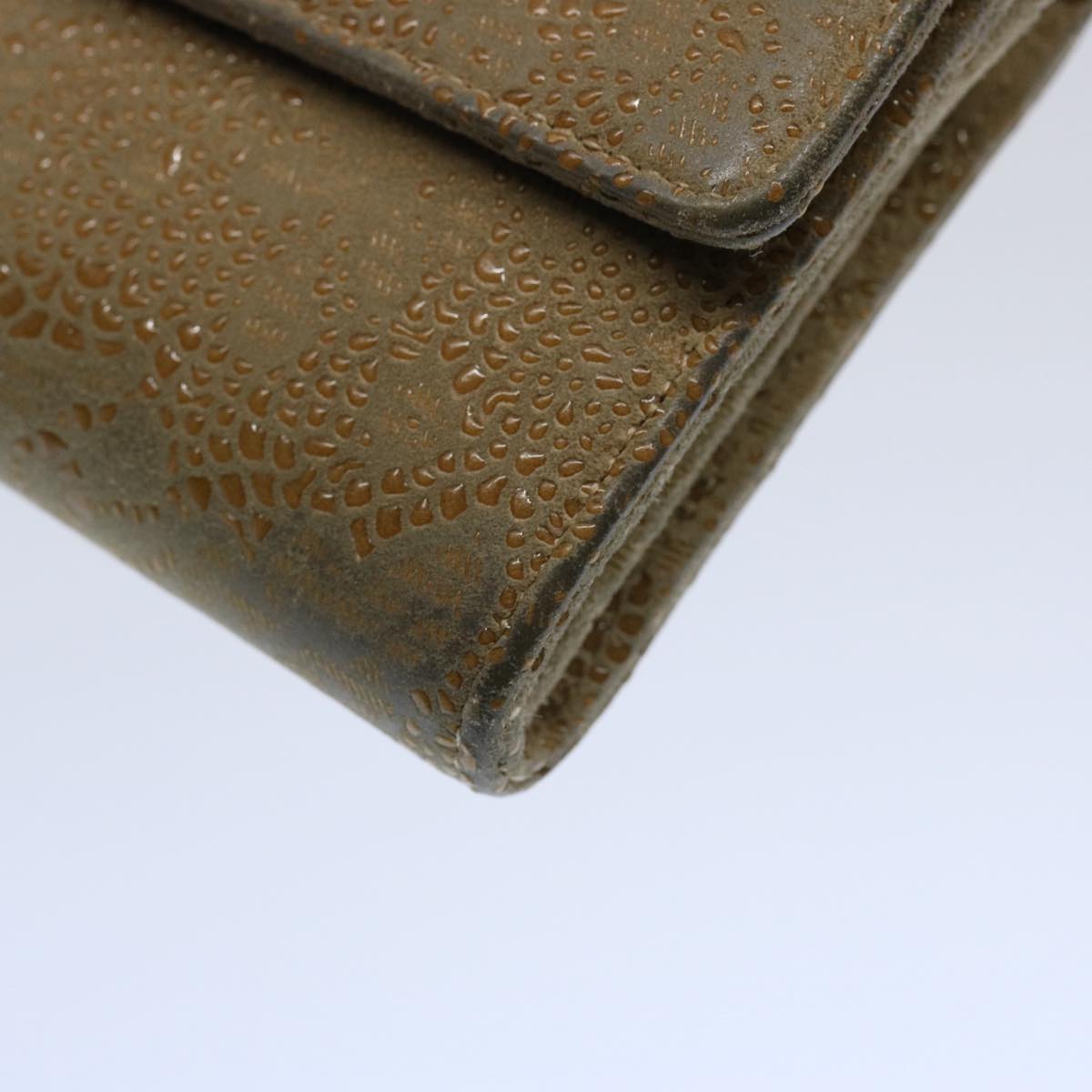 CHANEL Long Wallet Suede Beige CC bs10744