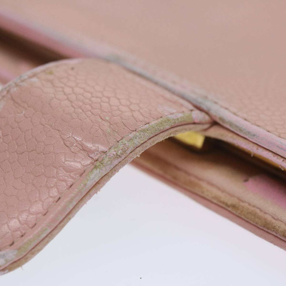 CHANEL Long Wallet Caviar Skin Pink CC bs11186