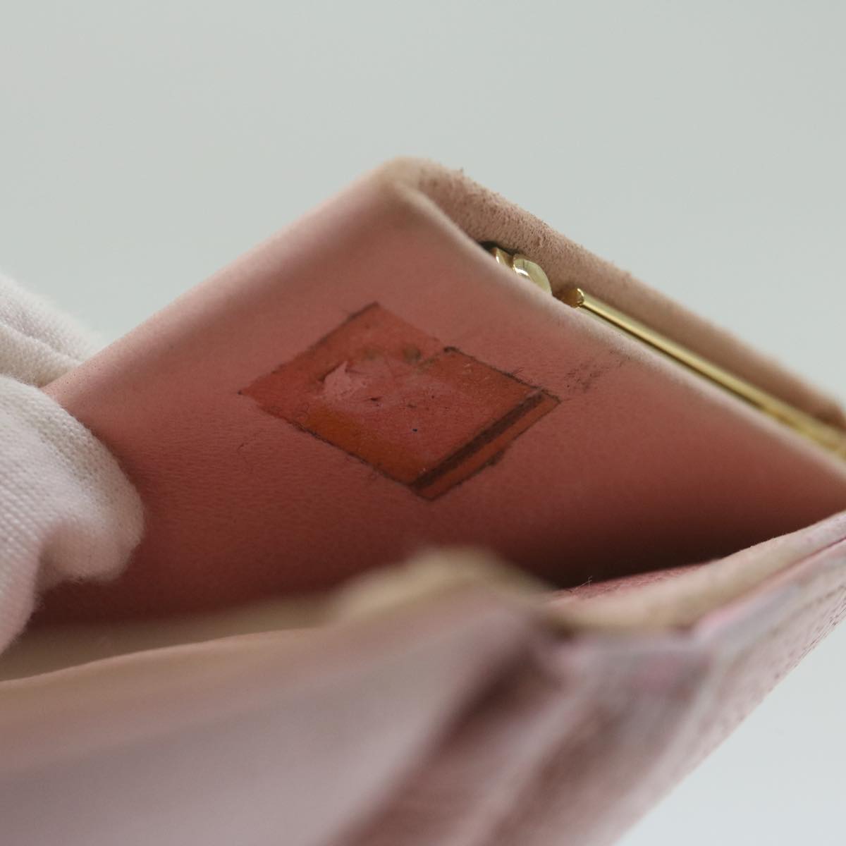 CHANEL Long Wallet Caviar Skin Pink CC bs11186