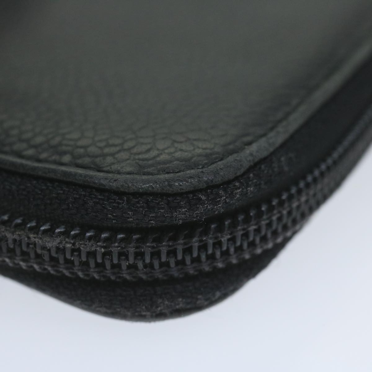 CHANEL Long Wallet Caviar Skin Black CC bs11198