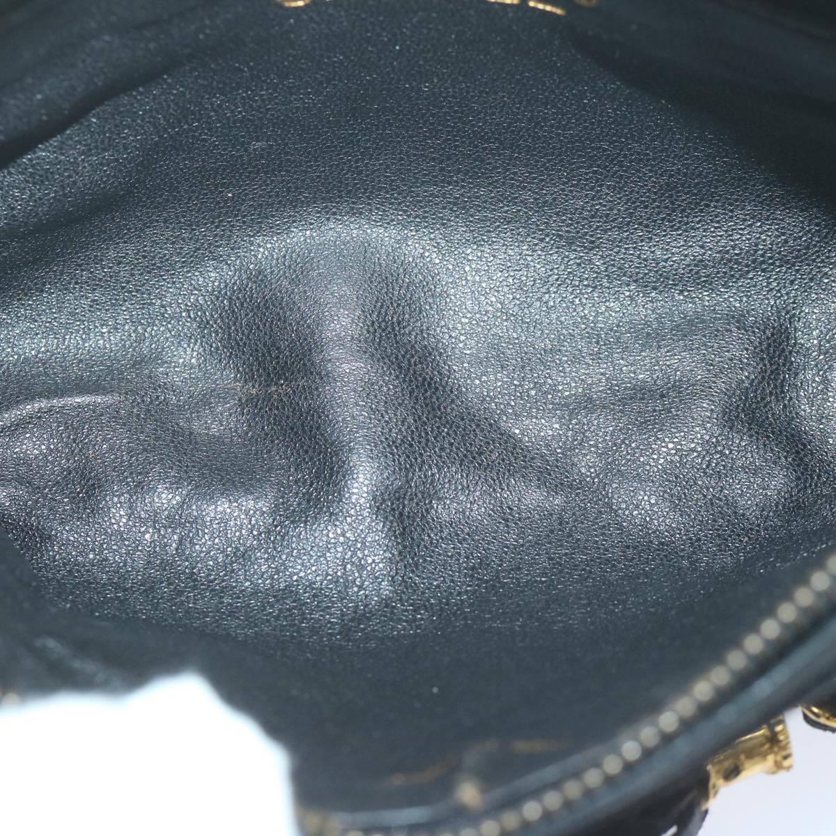 CHANEL Pouch Lamb Skin Black CC bs11890