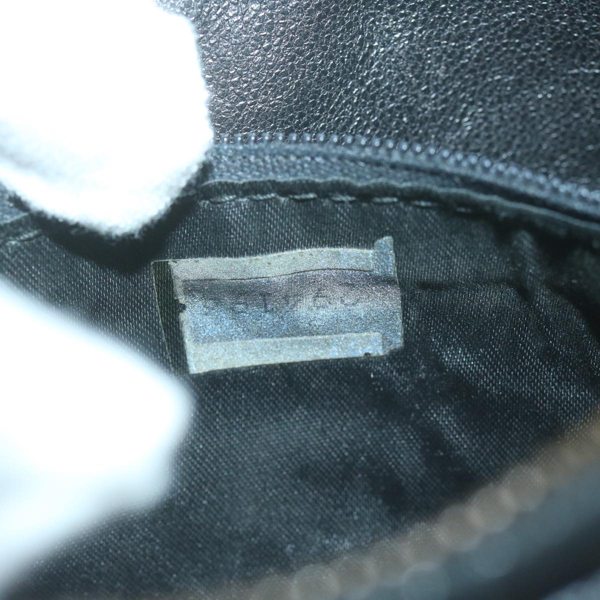 CHANEL Pouch Lamb Skin Black CC bs11890