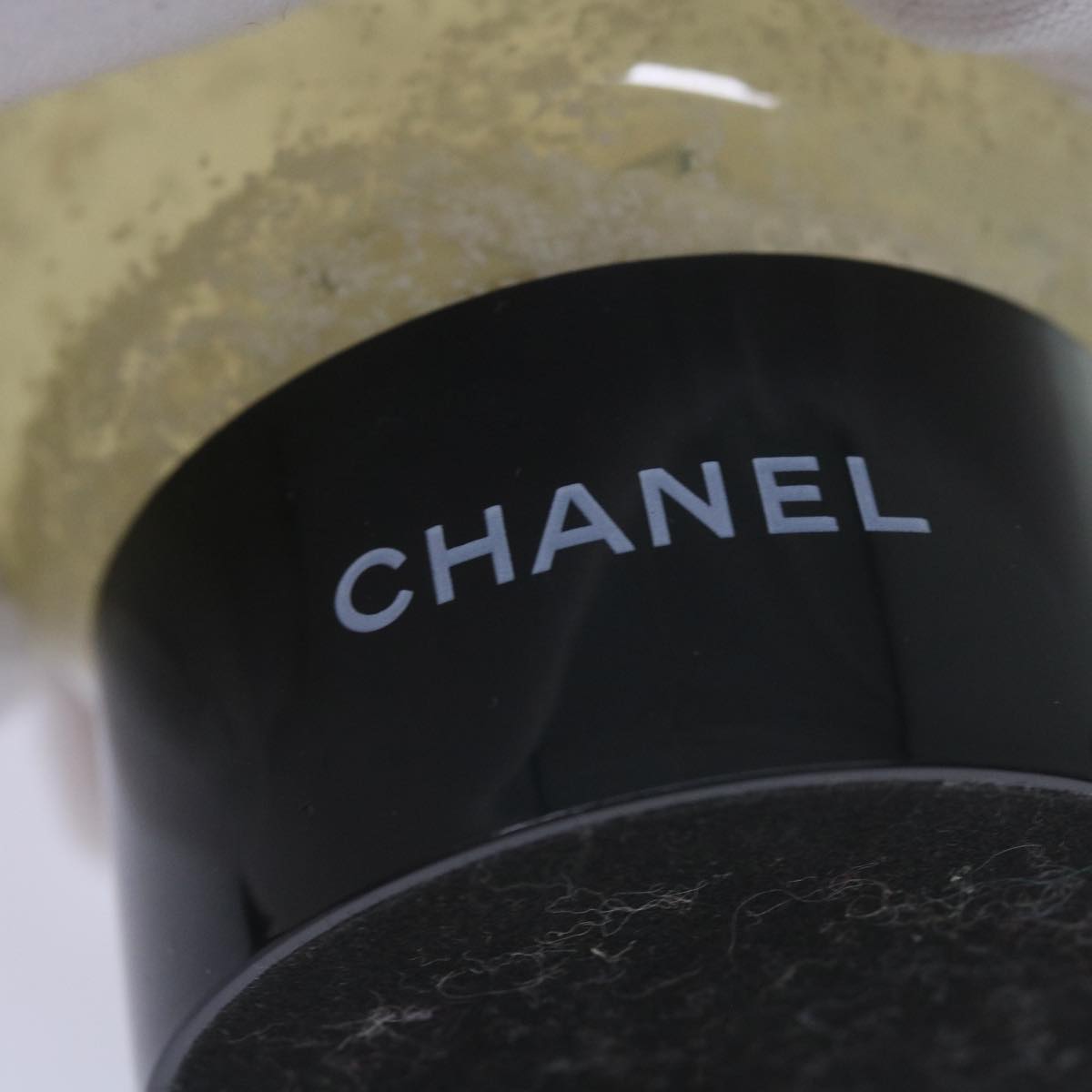 CHANEL Snow Globe plastic Black Clear CC bs12466