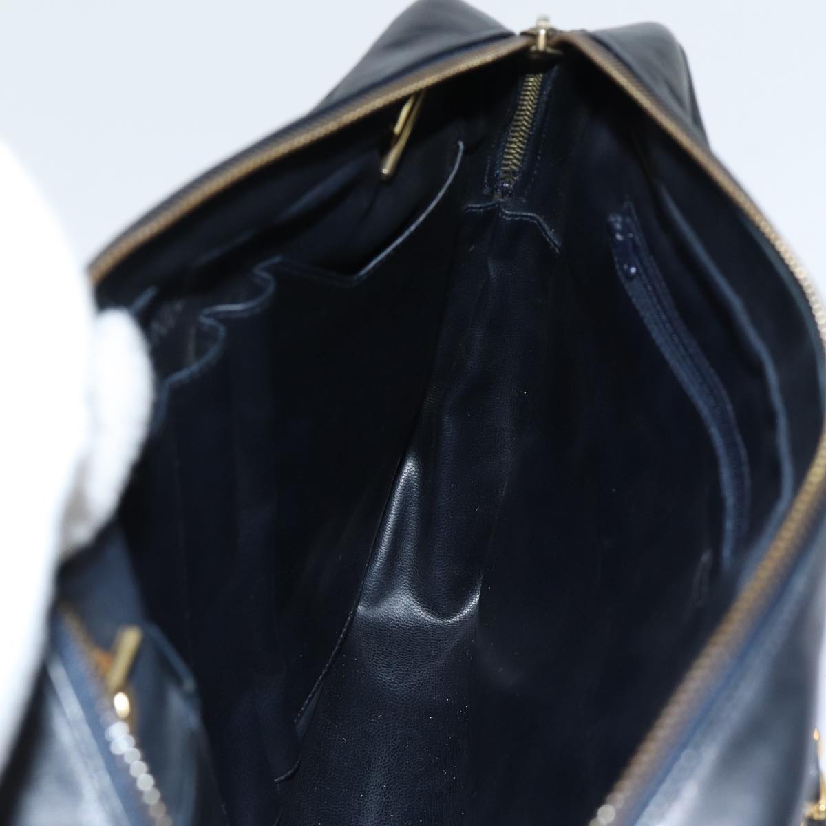 CHANEL Matelasse Chain Shoulder Bag Leather Black CC bs13119