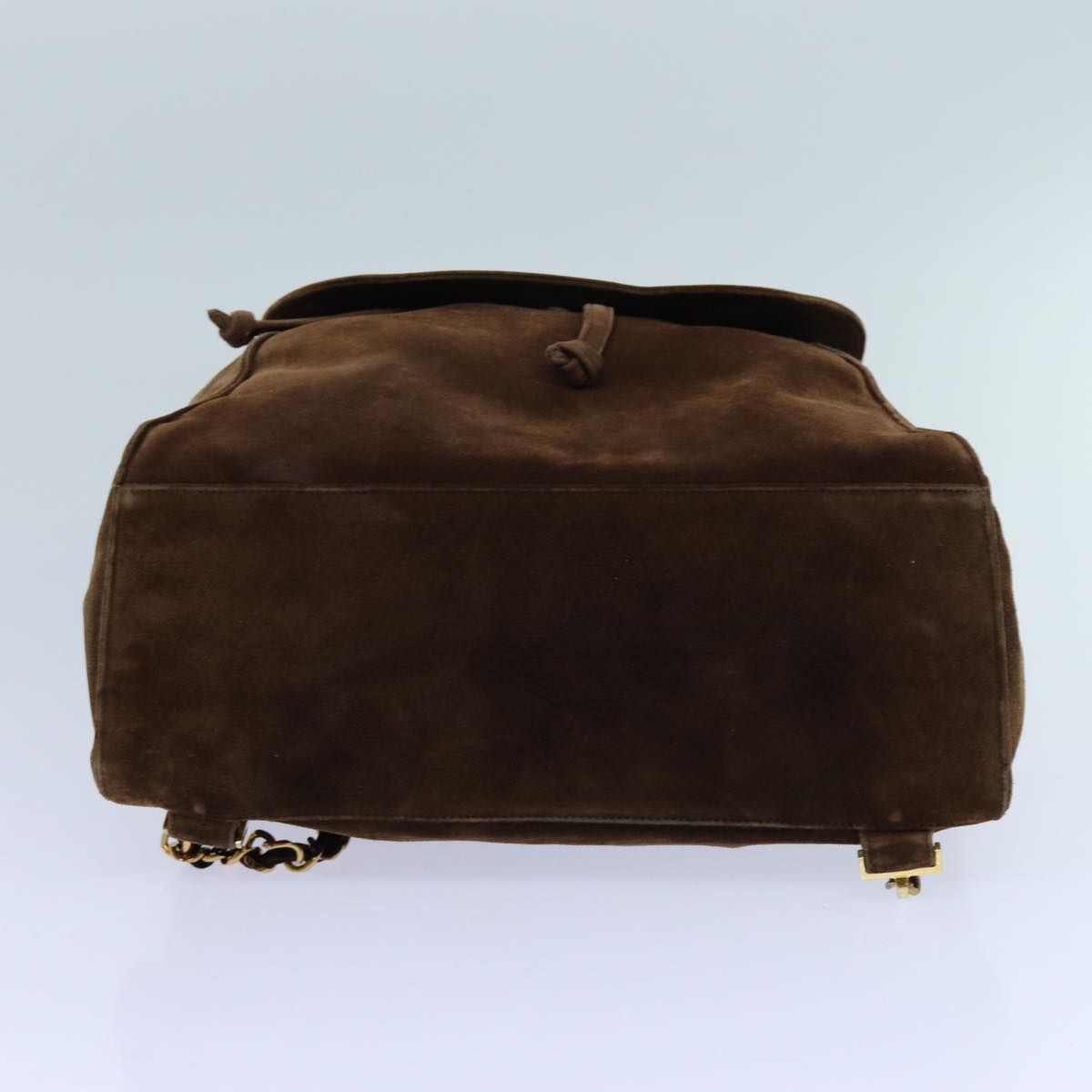 CHANEL COCO Mark Backpack Suede Brown CC bs13597