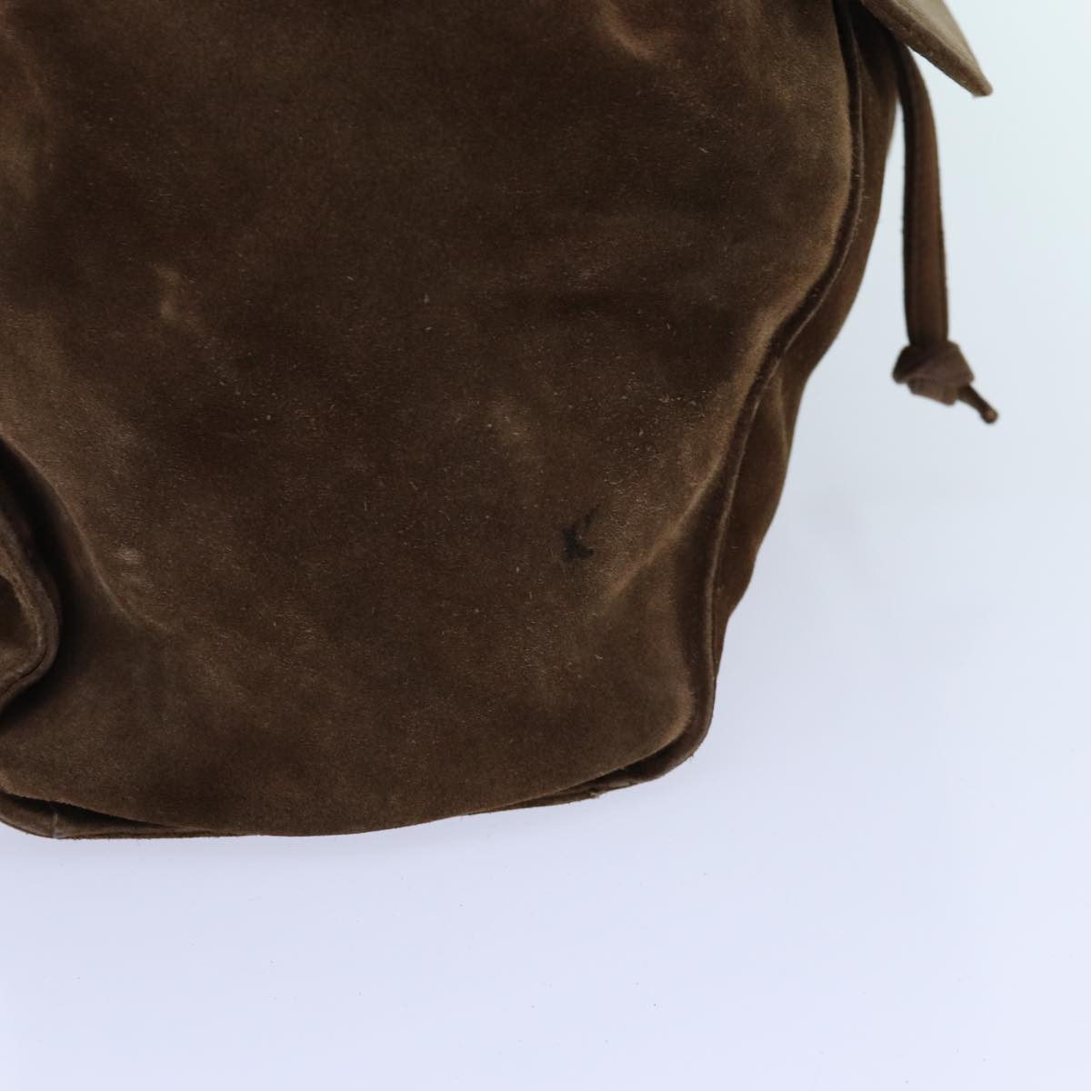 CHANEL COCO Mark Backpack Suede Brown CC bs13597
