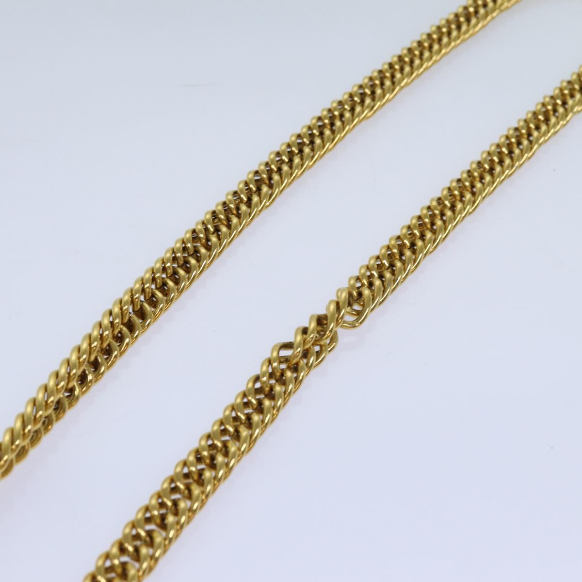 CHANEL Chain Pearl Belt metal Gold CC bs13679