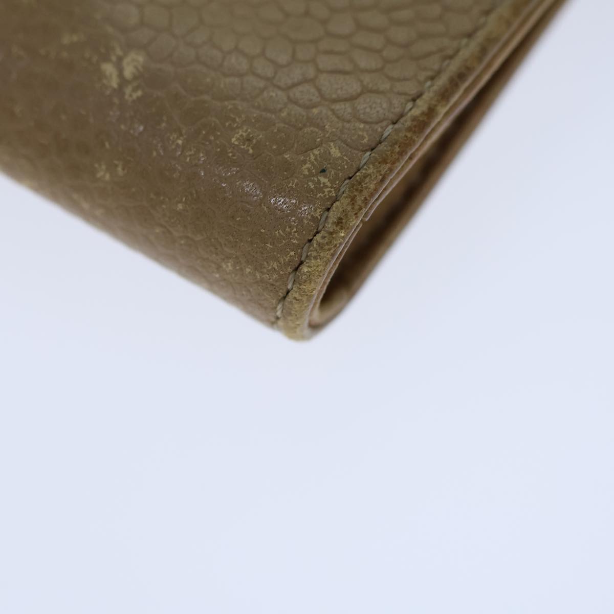 CHANEL COCO Mark Pen Case Caviar Skin Beige CC bs13887