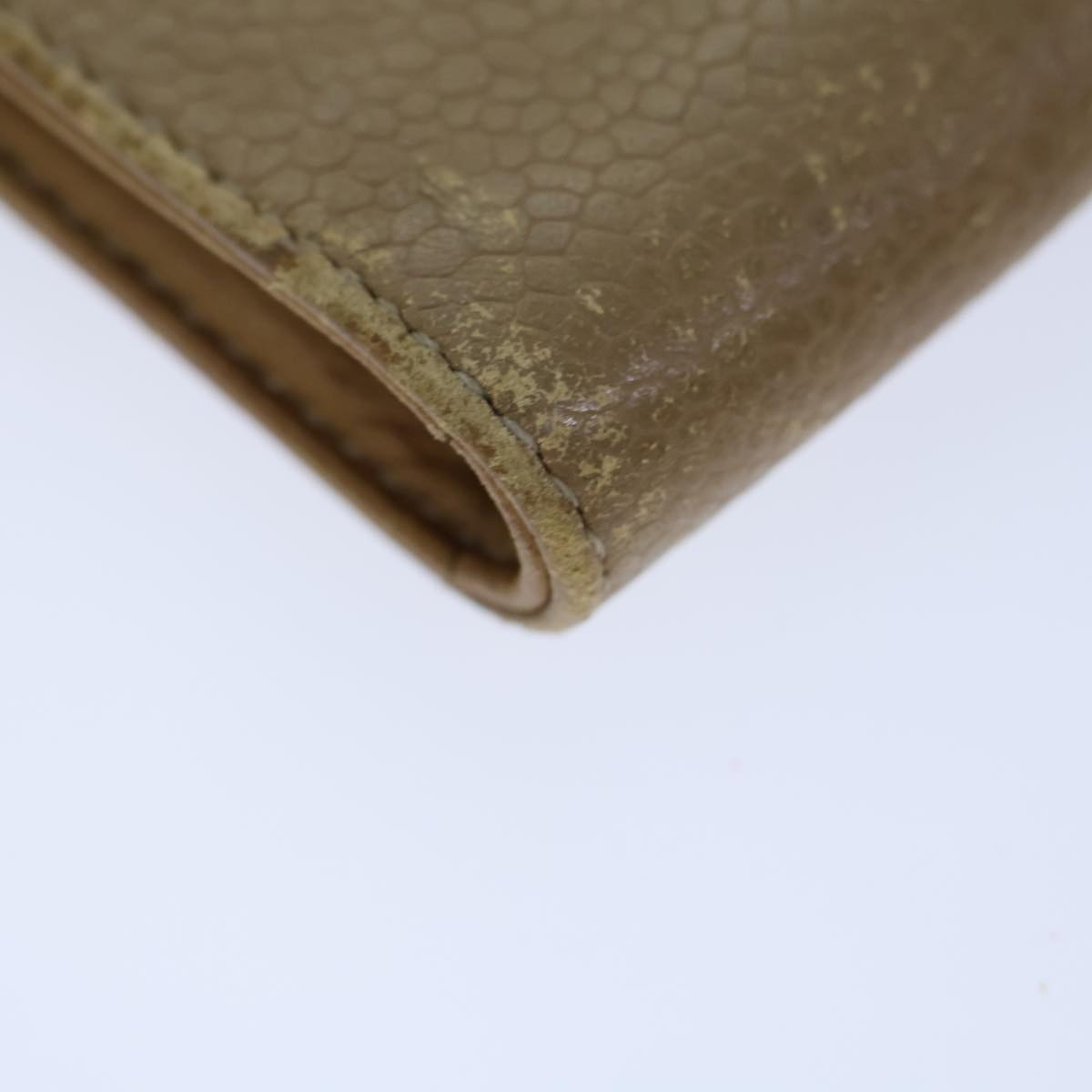 CHANEL COCO Mark Pen Case Caviar Skin Beige CC bs13887