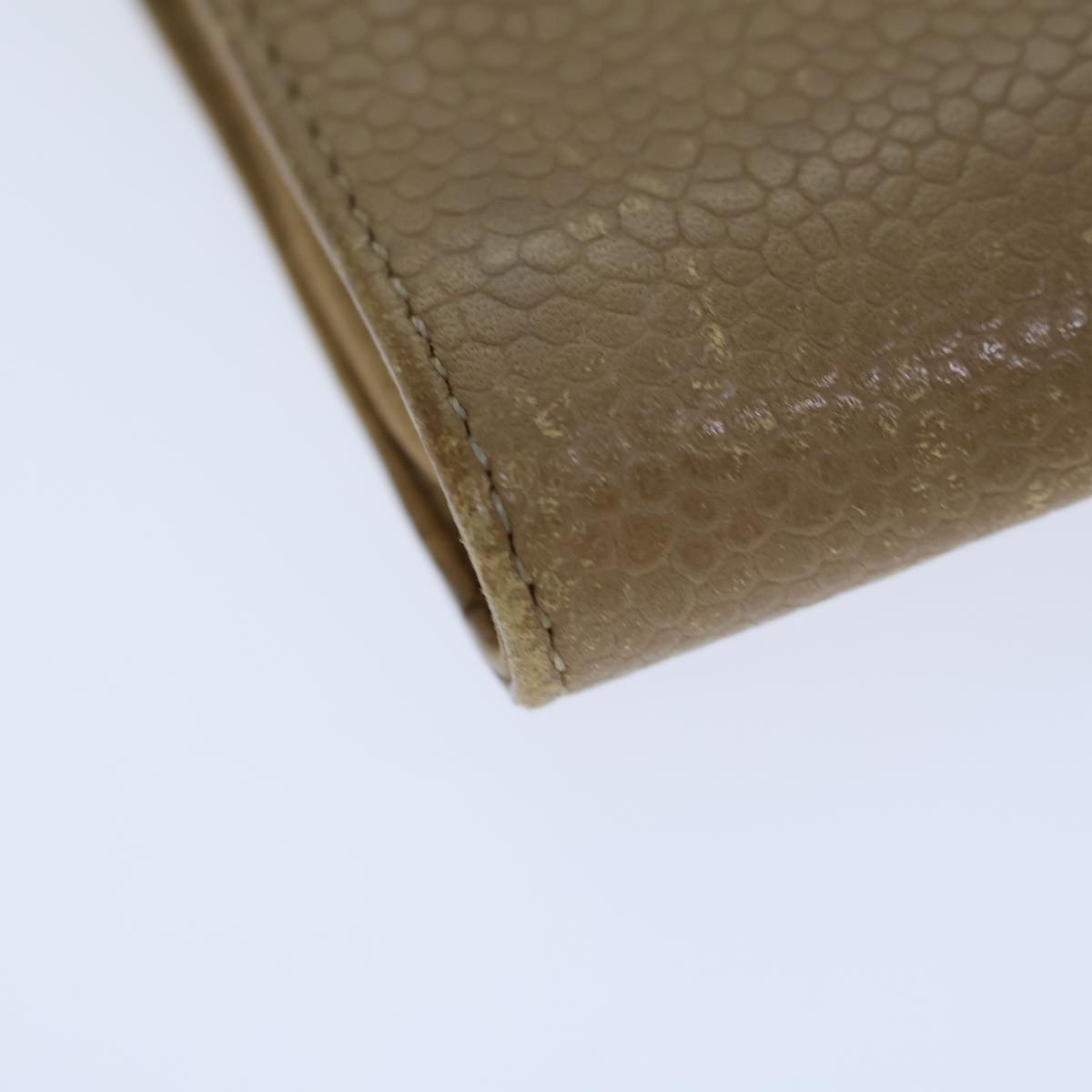 CHANEL COCO Mark Pen Case Caviar Skin Beige CC bs13887