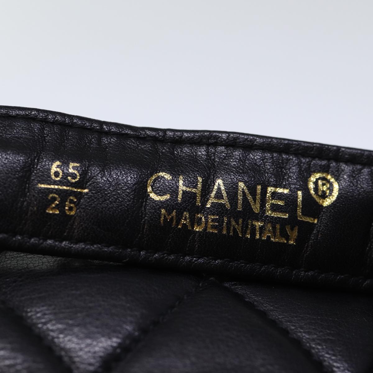 CHANEL Matelasse Turn Lock Waist bag Leather Black CC bs13970