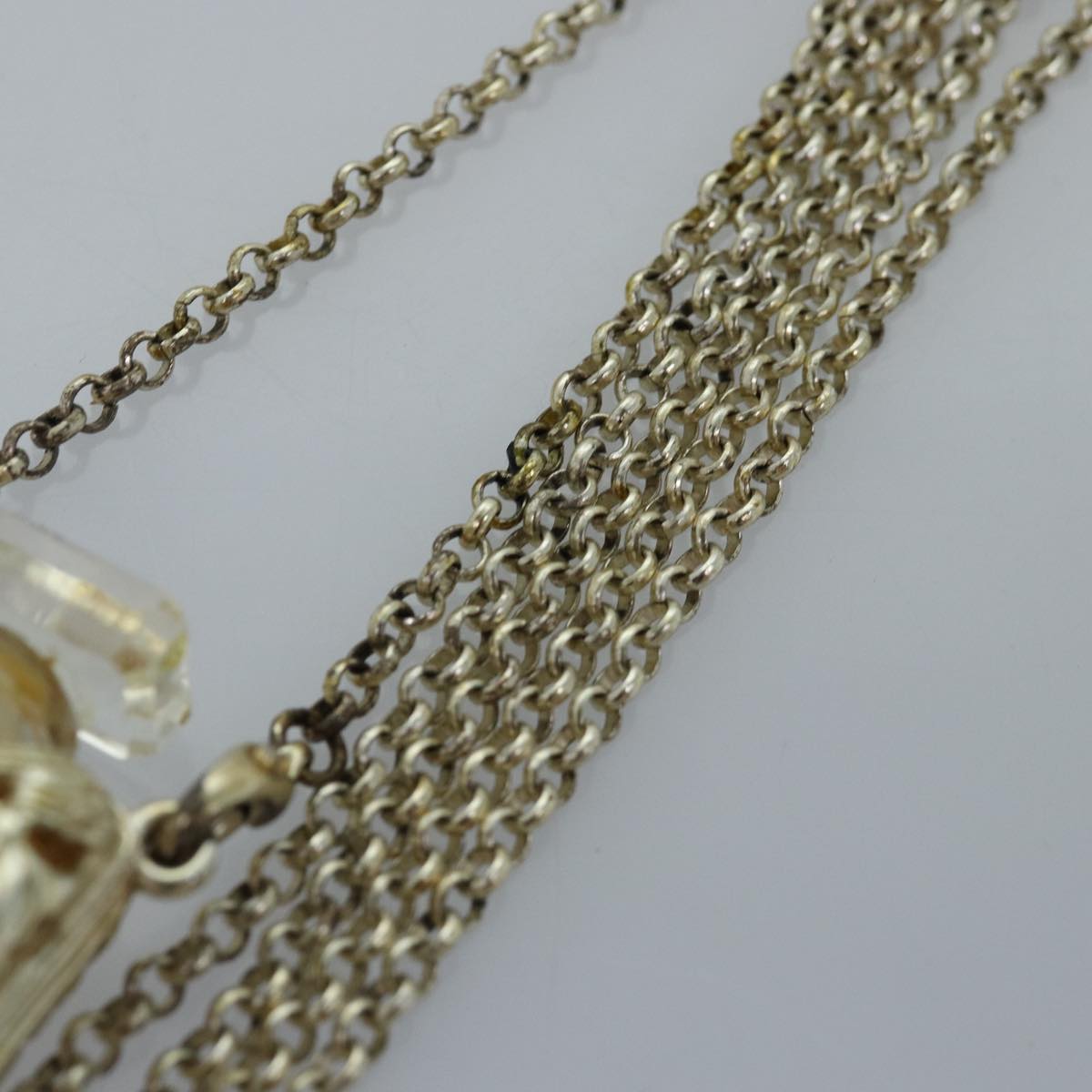 CHANEL Chain Perfume 2Set Gold Silver CC bs14879